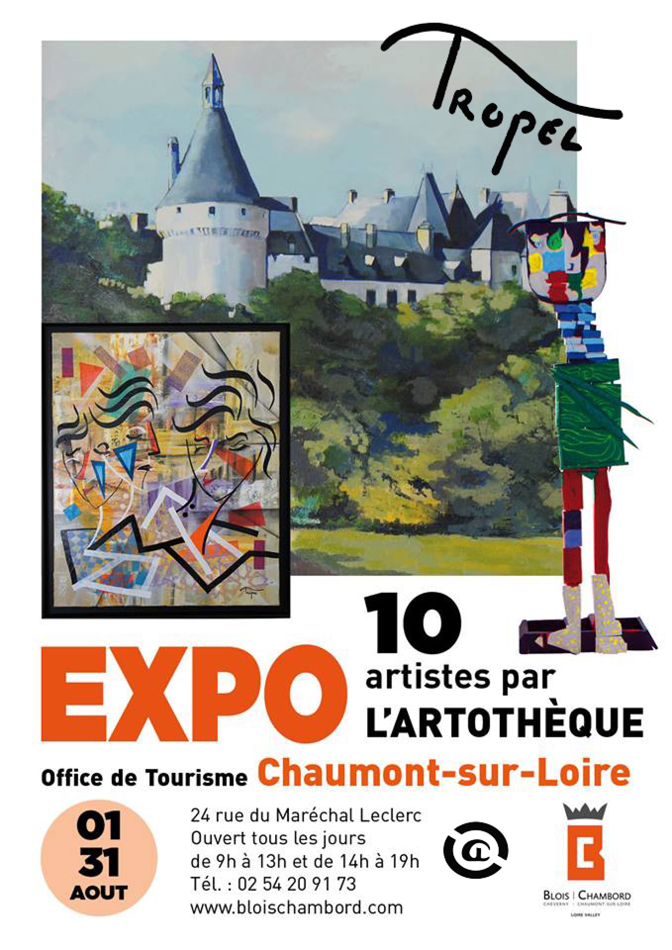 Exposition collective - Chaumont sur Loire   avec l